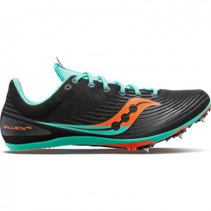 Black / Turquoise Saucony Ballista MD Women's Running Shoes | EGYPT VNOKJZ