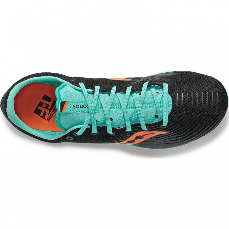 Black / Turquoise Saucony Ballista MD Women's Running Shoes | EGYPT VNOKJZ