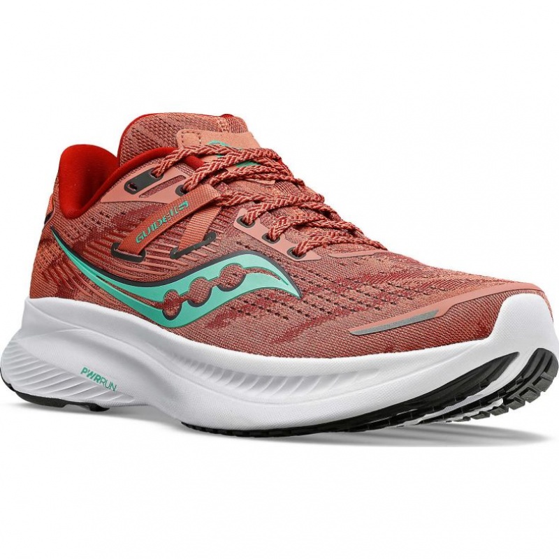 Coral Saucony Guide 16 Women's Wide Running Shoes | EGYPT KBSWAE