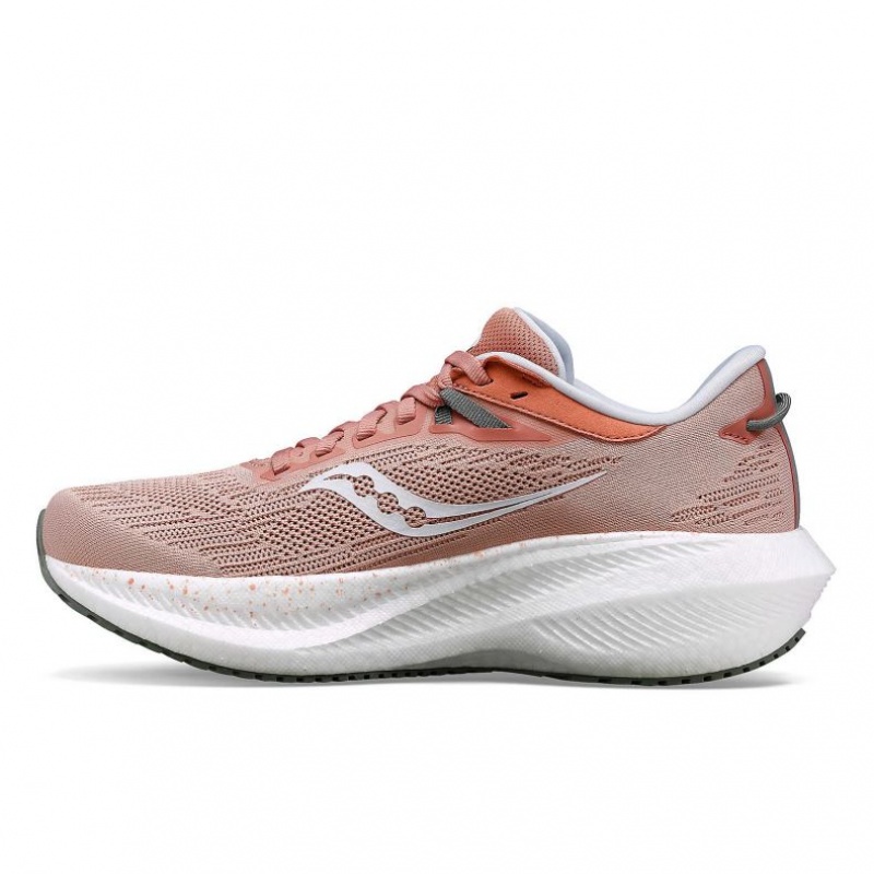 Coral Saucony Triumph 21 Women's Running Shoes | EGYPT WHUABV