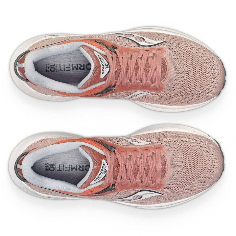 Coral Saucony Triumph 21 Women's Running Shoes | EGYPT WHUABV