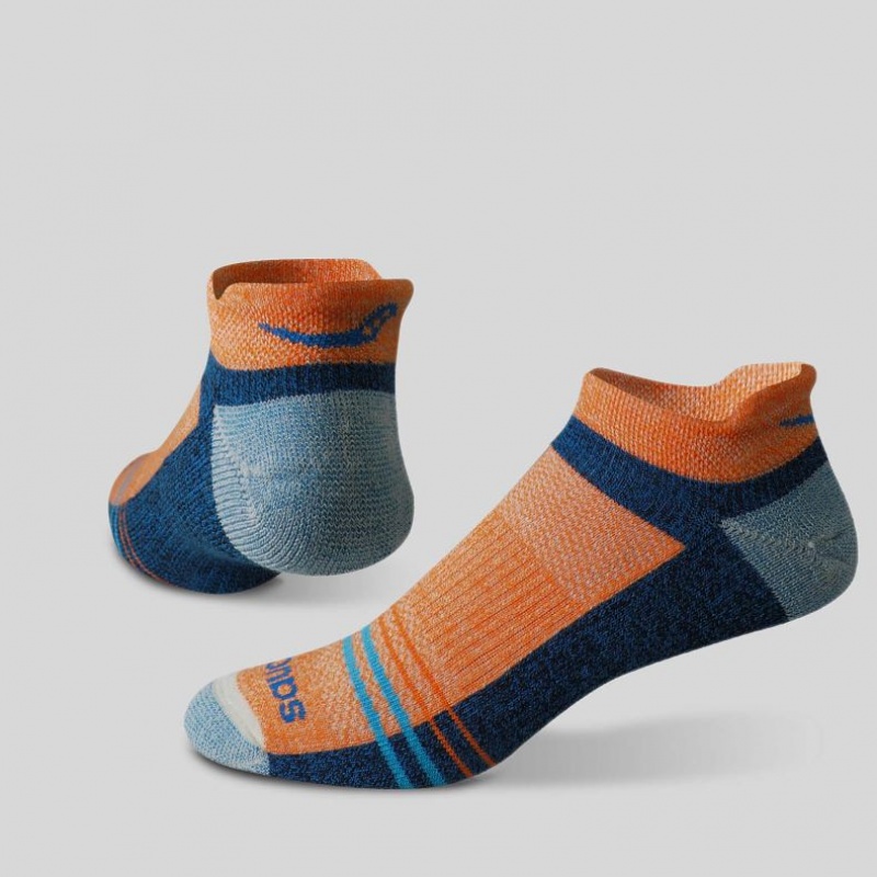 Multicolor Saucony Inferno Merino Wool Blend No Show 3-Pack Men's Socks | EGYPT LHKCVZ