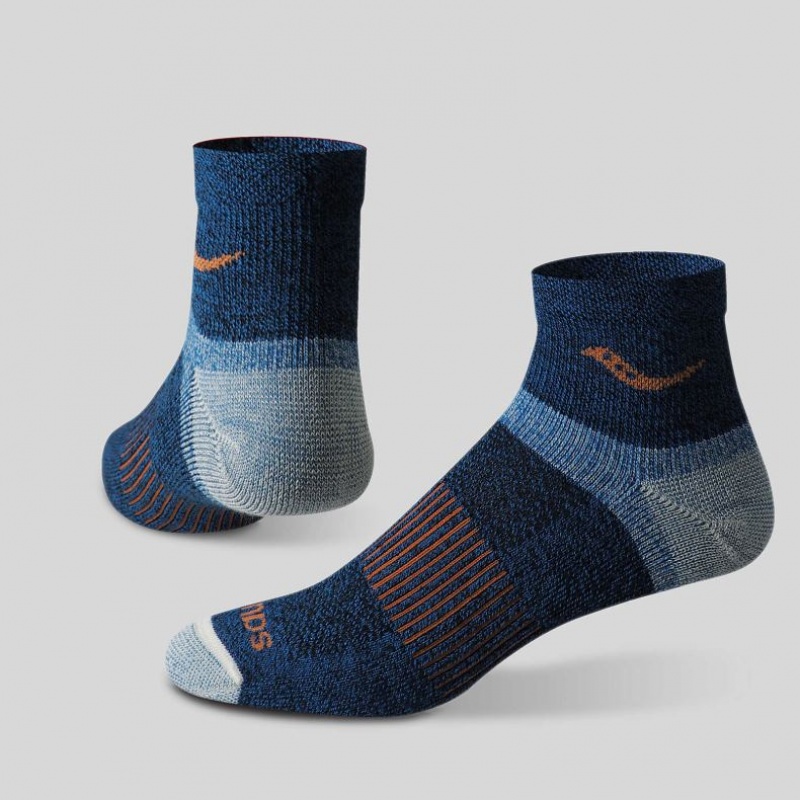 Multicolor Saucony Inferno Merino Wool Blend Quarter 3-Pack Men\'s Socks | EGYPT QMFXRA