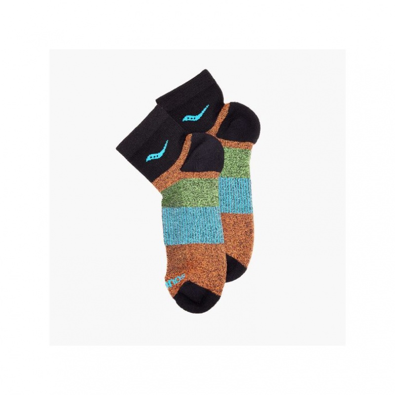 Multicolor Saucony Inferno Quarter 3-Pack Men's Socks | EGYPT VJPLOD