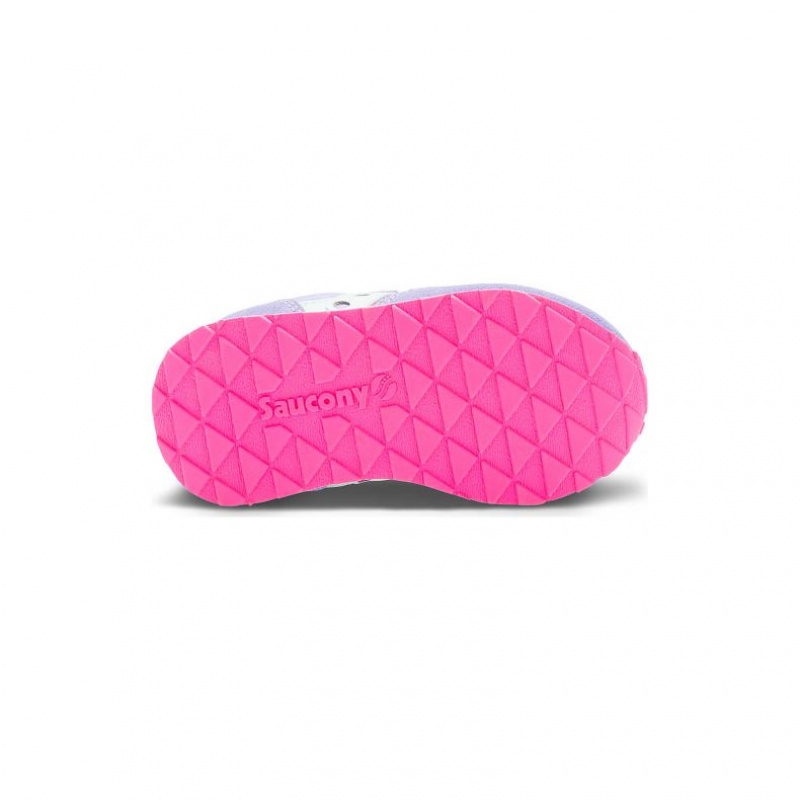 Purple Saucony Jazz Hook & Loop Big Kids' Sneakers | EGYPT RZCBUS